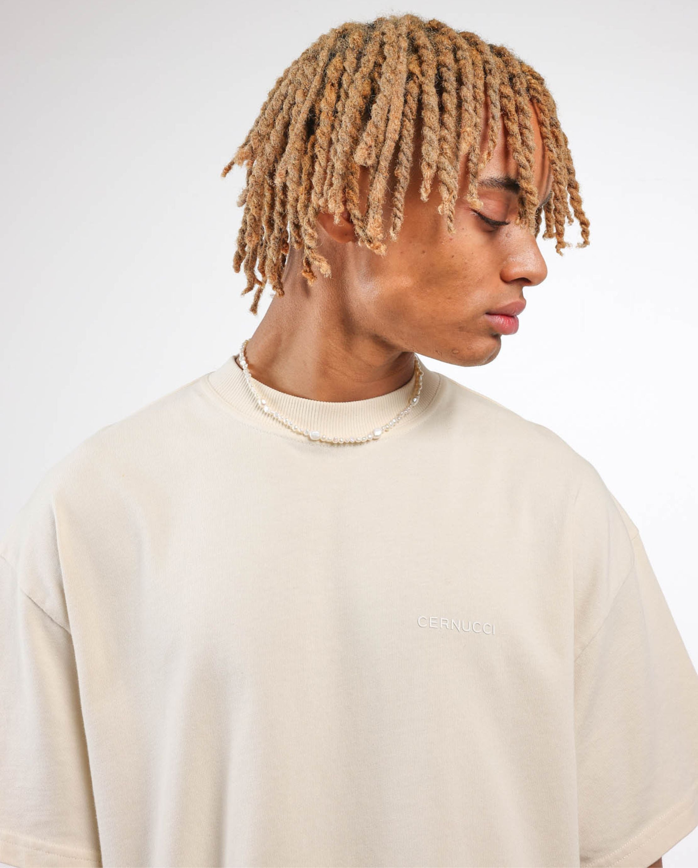 Perlenkette in gemischten Formen – Gold